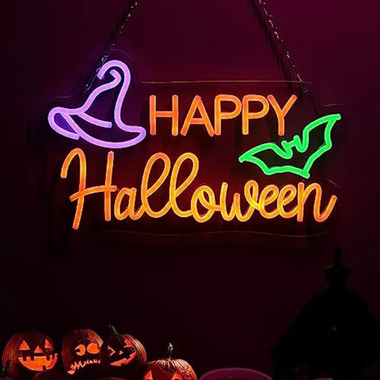 Happy Halloween Neon