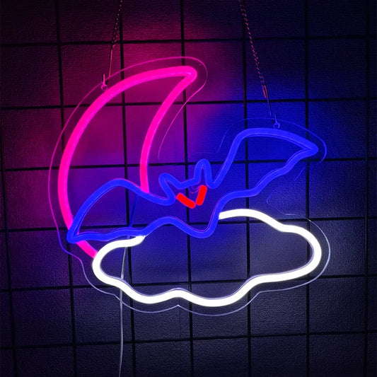 Bat & Moon Glow